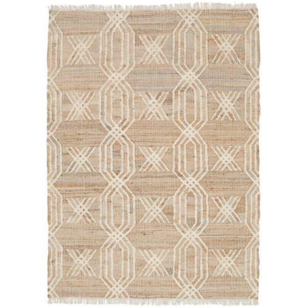 rugvista cross deco tappeto - beige / bianco sporco 160x230