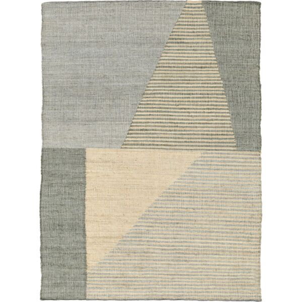 rugvista farm jute tappeto - verde / arancione 140x200