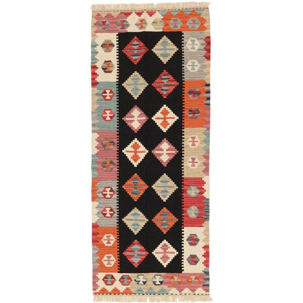 annodato a mano. provenienza: persia / iran kilim ghashghai tappeto 83x200