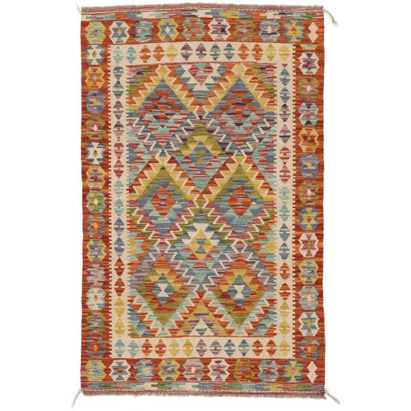 annodato a mano. provenienza: afghanistan kilim afghan old style tappeto 98x158