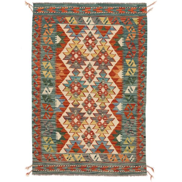 annodato a mano. provenienza: afghanistan kilim afghan old style tappeto 98x145