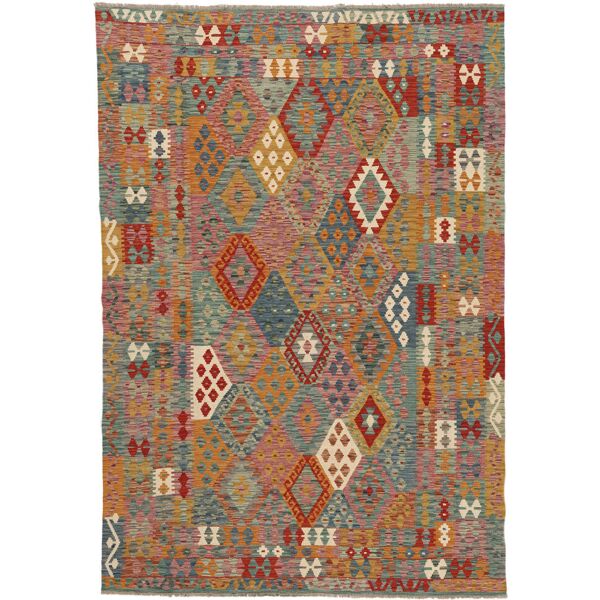 annodato a mano. provenienza: afghanistan kilim afghan old style tappeto 204x296