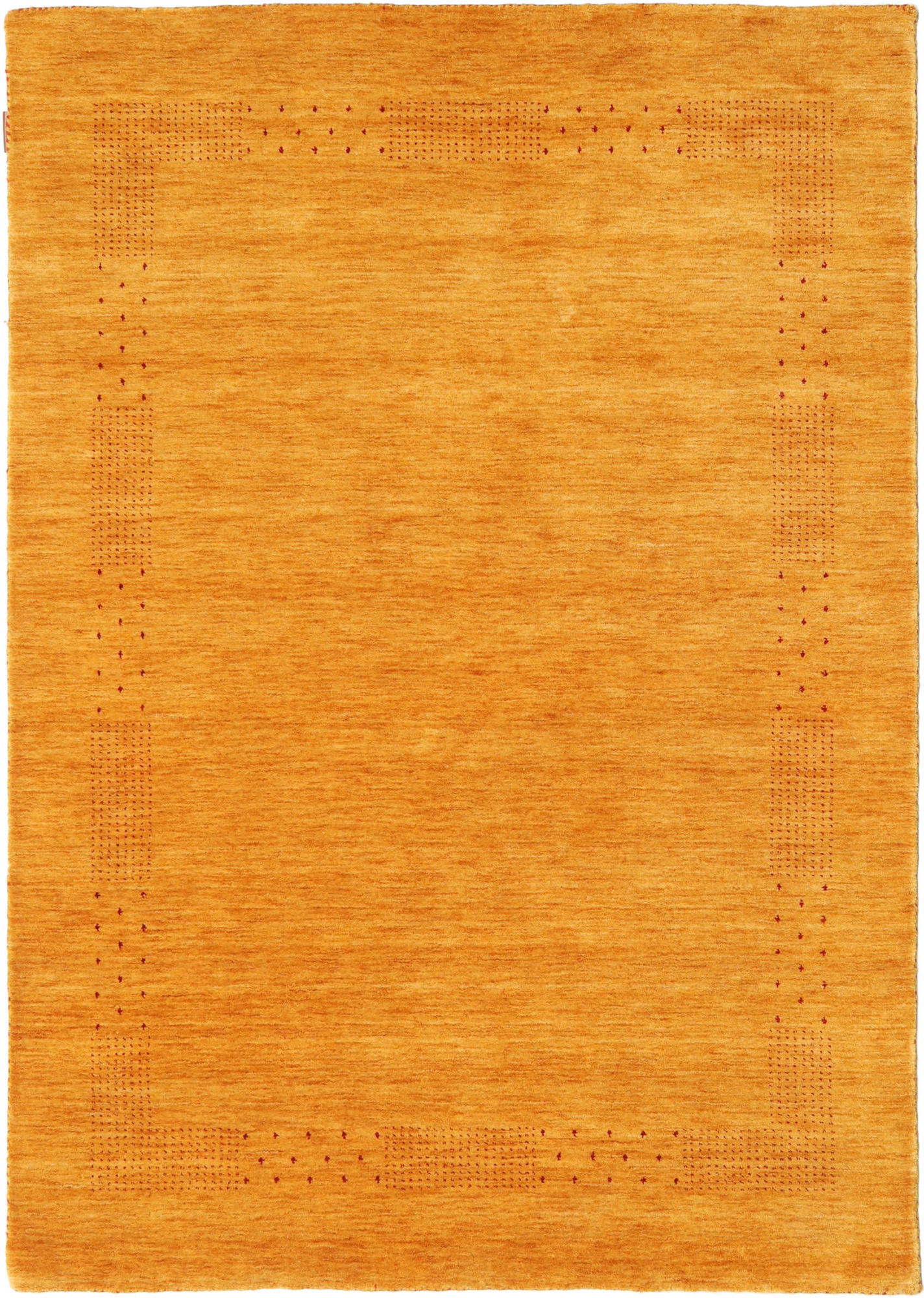 annodato a mano. provenienza: india loribaf loom fine beta tappeto - d'oro 140x200