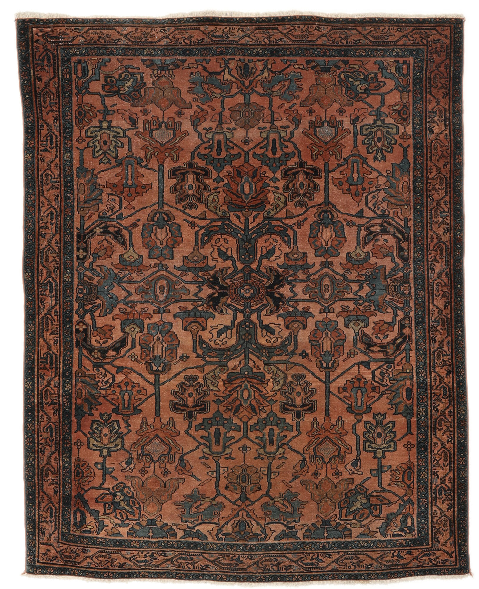 annodato a mano. provenienza: persia / iran antichi lillian ca. 1900 tappeto 157x201
