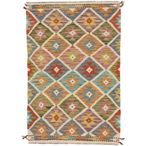 Annodato A Mano. Provenienza: Afghanistan Kilim Afghan Old Style Tappeto 94x144