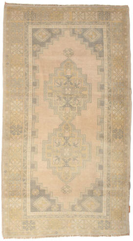 Annodato a mano. Provenienza: Turkey Colored Vintage Tappeto 120X218 Vintage Tappeto Di Lana Beige/Arancione Piccolo Tappeto