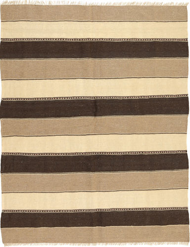 Annodato a mano. Provenienza: Persia / Iran 153X199 Tappeto Kilim Tappeto Orientale Beige/Marrone (Lana, Persia/Iran)