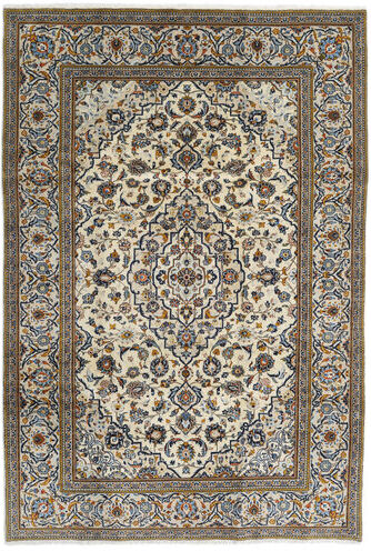 Annodato a mano. Provenienza: Persia / Iran Tappeto Keshan Fine Tappeto 195X288 Beige/Grigio (Lana, Persia/Iran)