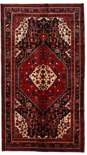 Annodato a mano. Provenienza: Persia / Iran Tappeto Orientale Nahavand Tappeto 160X280 Rosso Scuro/Rosso (Lana, Persia/Iran)