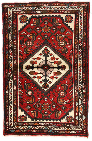 Annodato a mano. Provenienza: Persia / Iran 62X97 Tappeto Orientale Lillian Tappeto Marrone/Rosso (Lana, Persia/Iran)