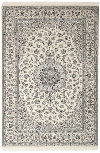 Annodato a mano. Provenienza: Persia / Iran Tappeto Persiano Nain Fine 9La Tappeto 205X305 Marrone/Grigio Scuro ( Persia/Iran)