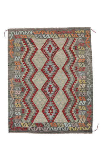 Annodato a mano. Provenienza: Afghanistan 163X197 Tappeto Orientale Kilim Afghan Old Style Tappeto Marrone/Giallo Scuro (Lana, Afghanistan)