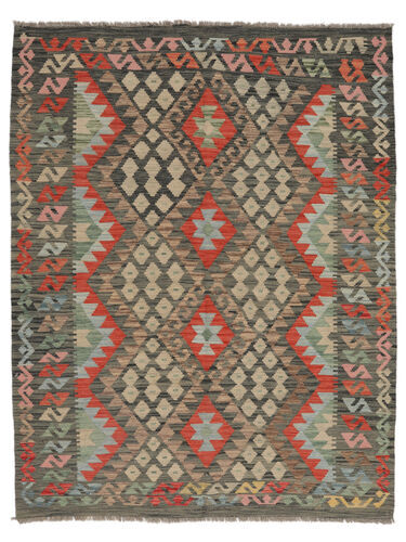 Annodato a mano. Provenienza: Afghanistan Tappeto Kilim Afghan Old Style Tappeto 152X195 Marrone/Giallo Scuro (Lana, Afghanistan)