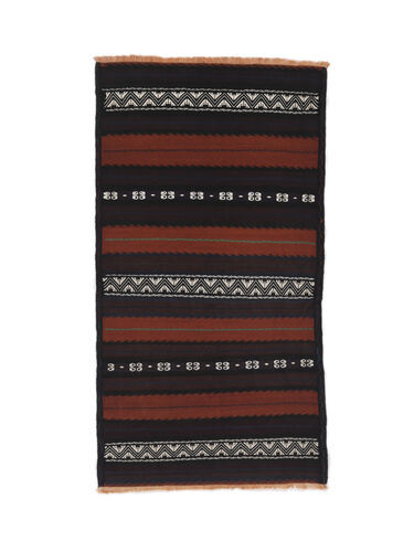 Annodato a mano. Provenienza: Afghanistan Tappeto Afghan Vintage Kilim Tappeto 105X193 Nero/Rosso Scuro (Lana, Afghanistan)