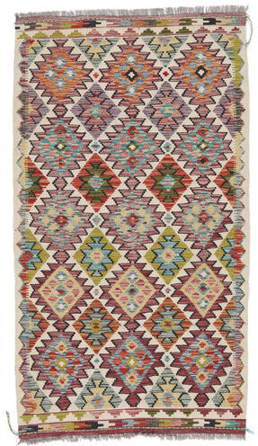 Annodato a mano. Provenienza: Afghanistan Tappeto Orientale Kilim Afghan Old Style Tappeto 103X183 Marrone/Beige (Lana, Afghanistan)