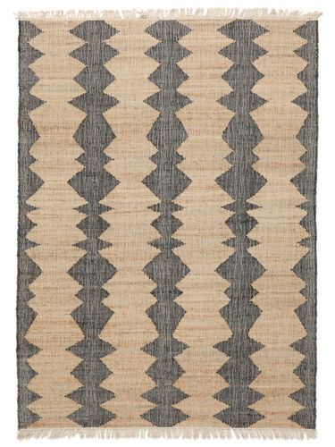 Annodato a mano. Provenienza: India Tappeto Jute Tappeto 160X230 Arancione/Marrone ( India)