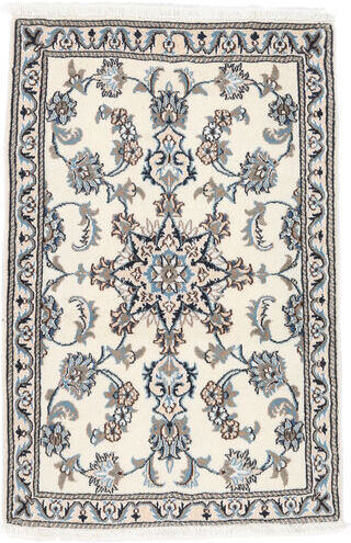 Annodato a mano. Provenienza: Persia / Iran Tappeto Orientale Nain Tappeto 78X119 Beige/Grigio Scuro (Lana, Persia/Iran)