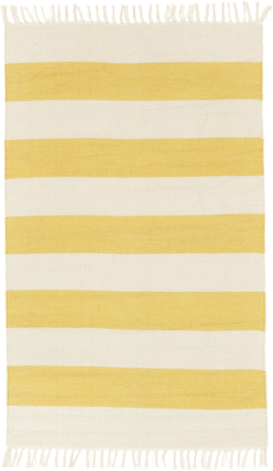 RugVista Cotton stripe Tappeto - Giallo 100x160