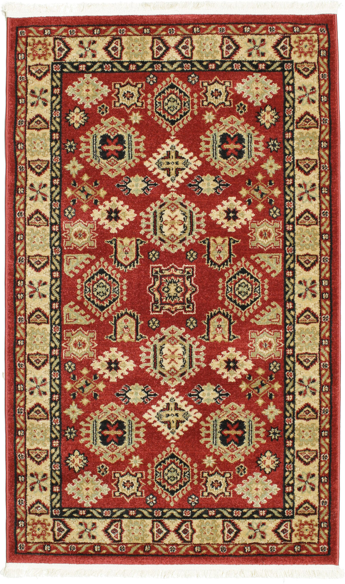 RugVista Shirvan Kazak Tappeto - Rosso / Beige 100x160