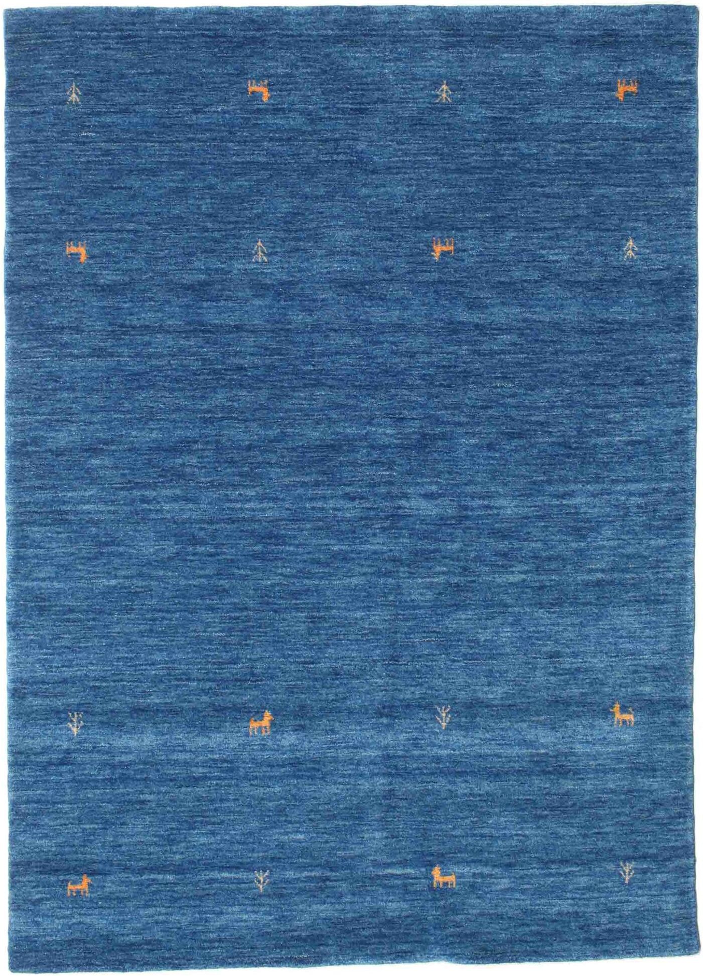 RugVista Gabbeh loom Two Lines Tappeto - Blu 160x230