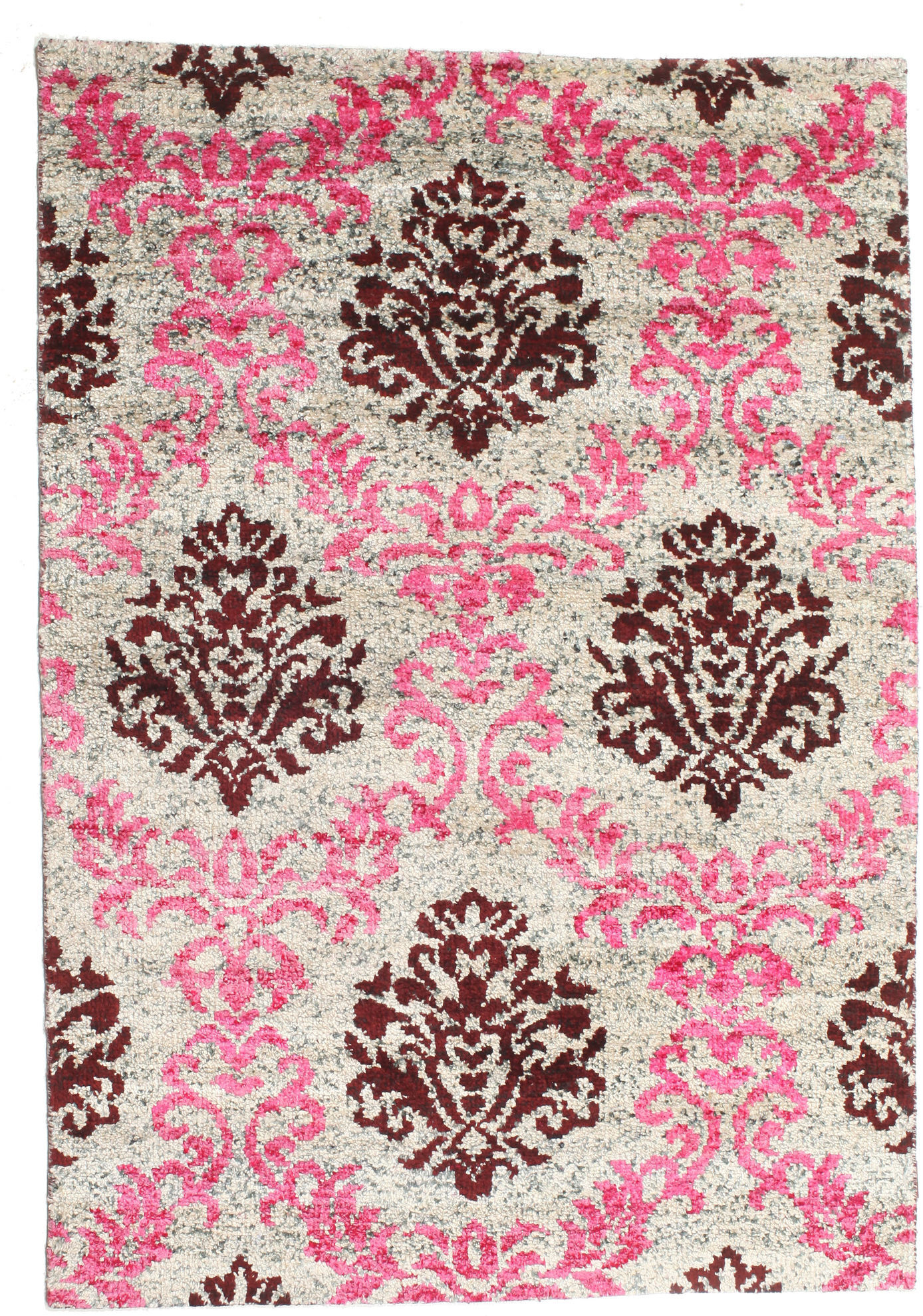 RugVista Jardine Tappeto - Rosa / Rosso borgogna 140x200