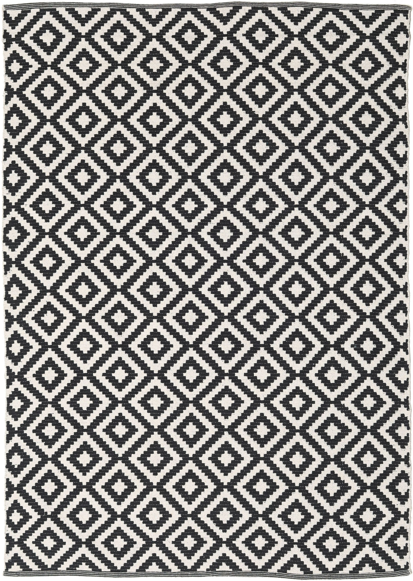 RugVista Torun Tappeto - Nero / Bianco 140x200