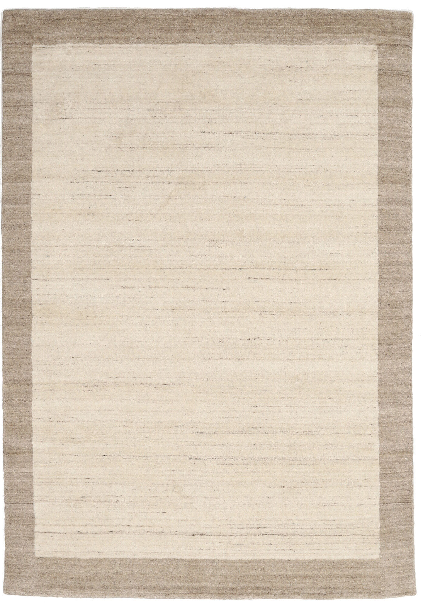 RugVista Handloom Frame Tappeto - Bianco naturale / Beige 160x230