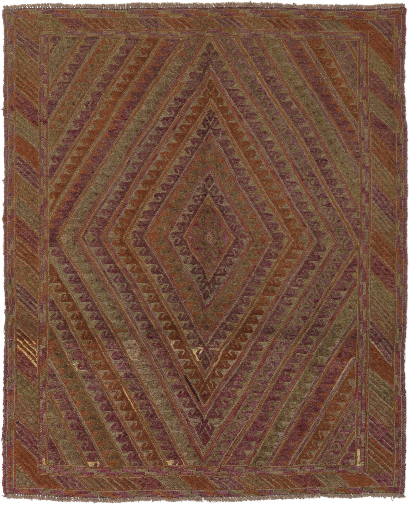 Annodato a mano. Provenienza: Afghanistan Kilim Golbarjasta Tappeto 145x180