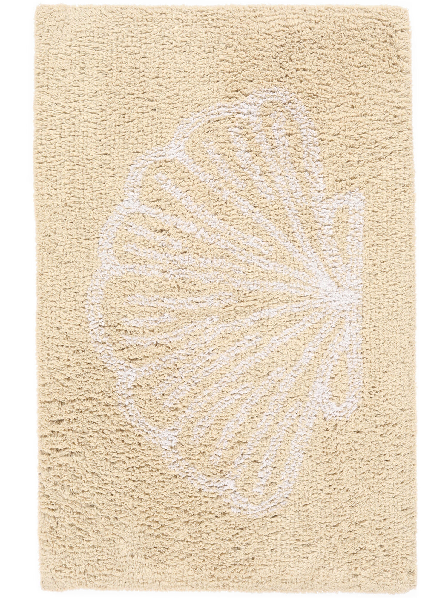 RugVista Ariel tappeto da bagno - Bianco naturale / Bianco 50x80