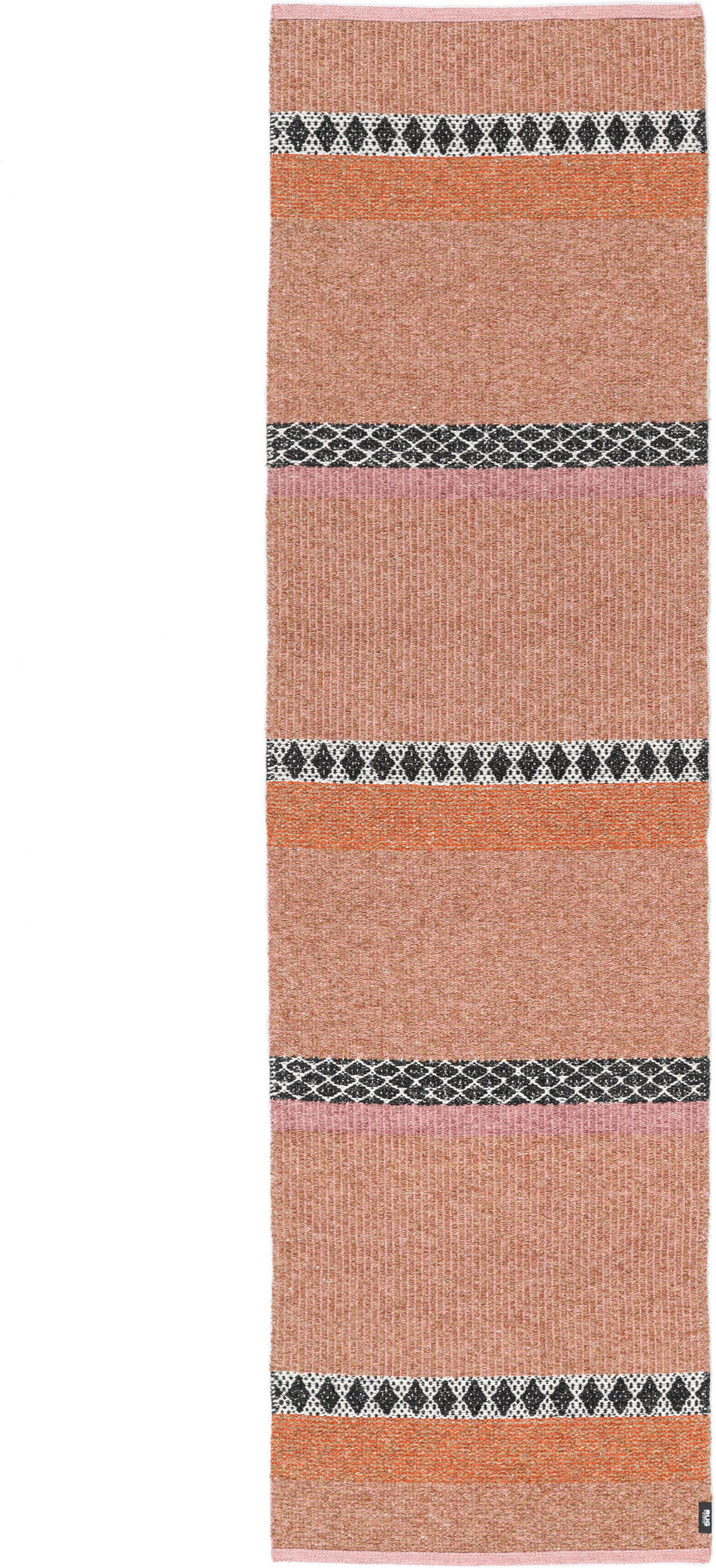 RugVista Matilda Tappeto - Rosso corallo / Beige 70x250