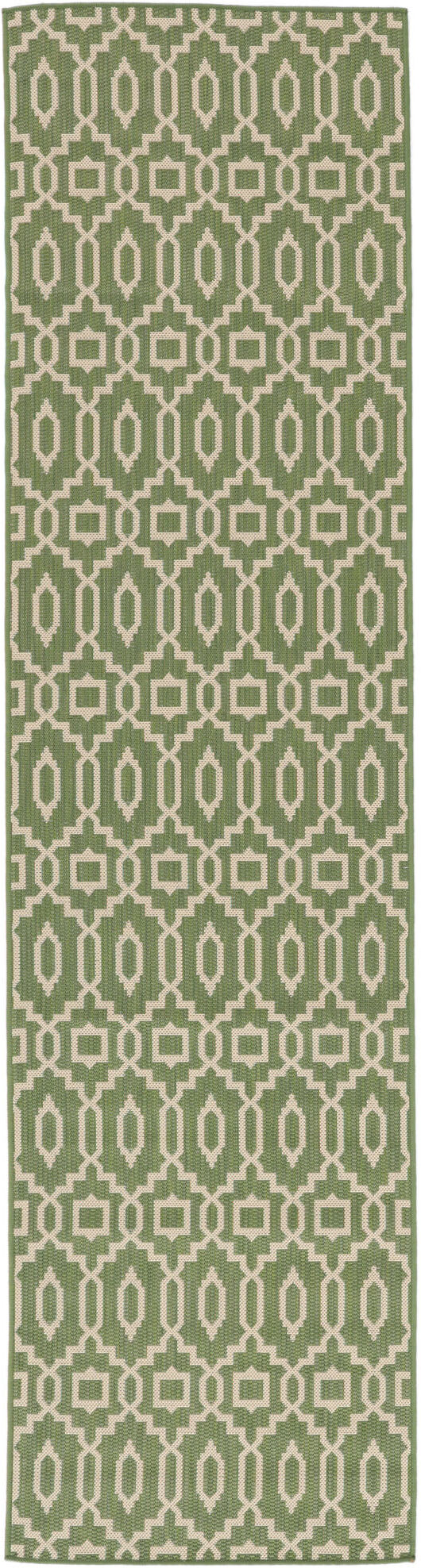 RugVista Zellige Tappeto - Verde / Beige 80x300