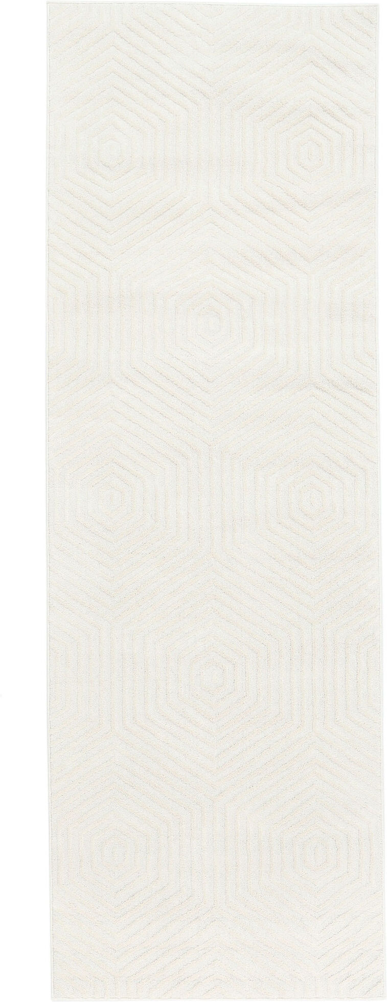 RugVista Diamond Grace Tappeto - Bianco crema 100x300