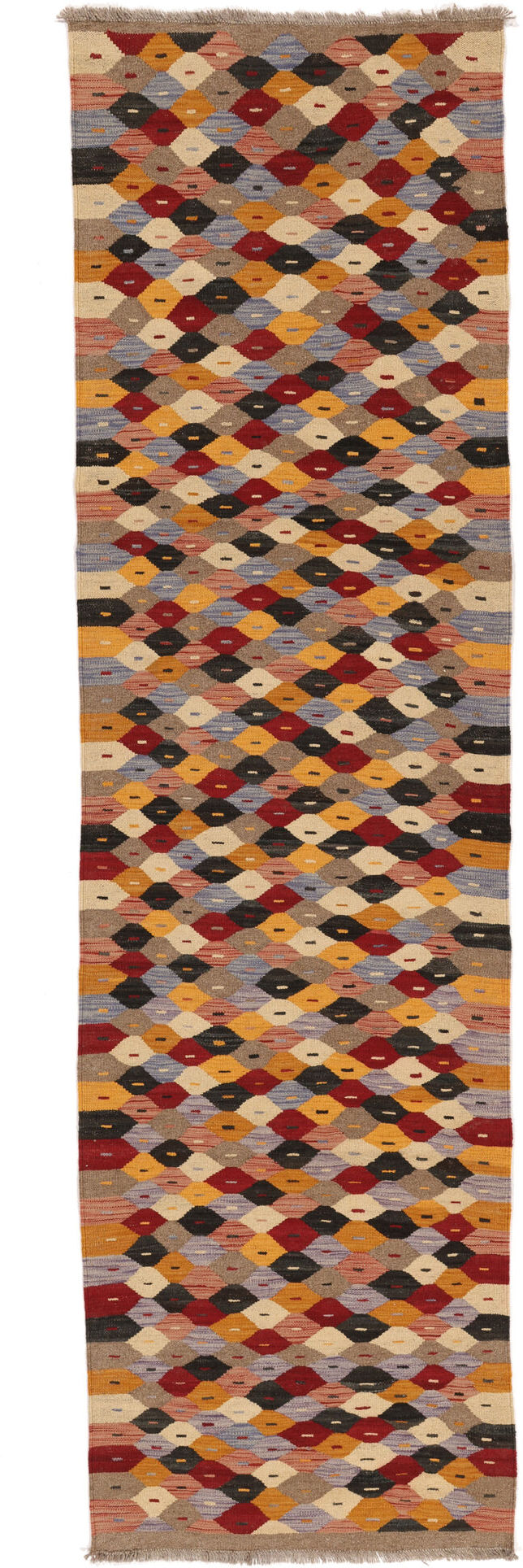 Annodato a mano. Provenienza: Afghanistan Kilim Ariana Trend Tappeto 81x292