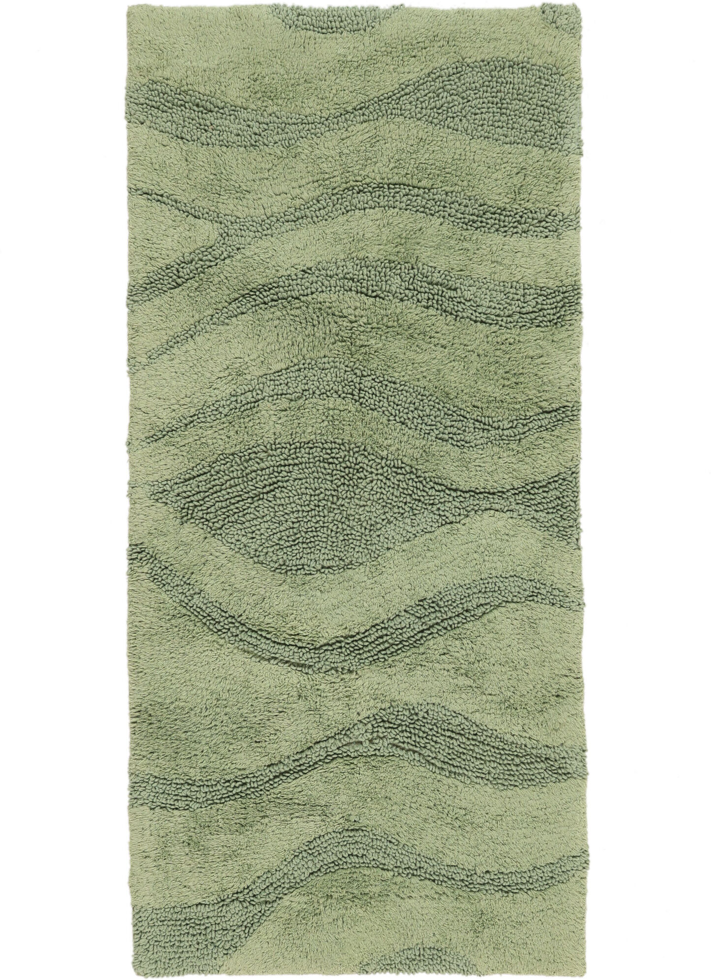 RugVista Breeze tappeto da bagno - Verde 50x100