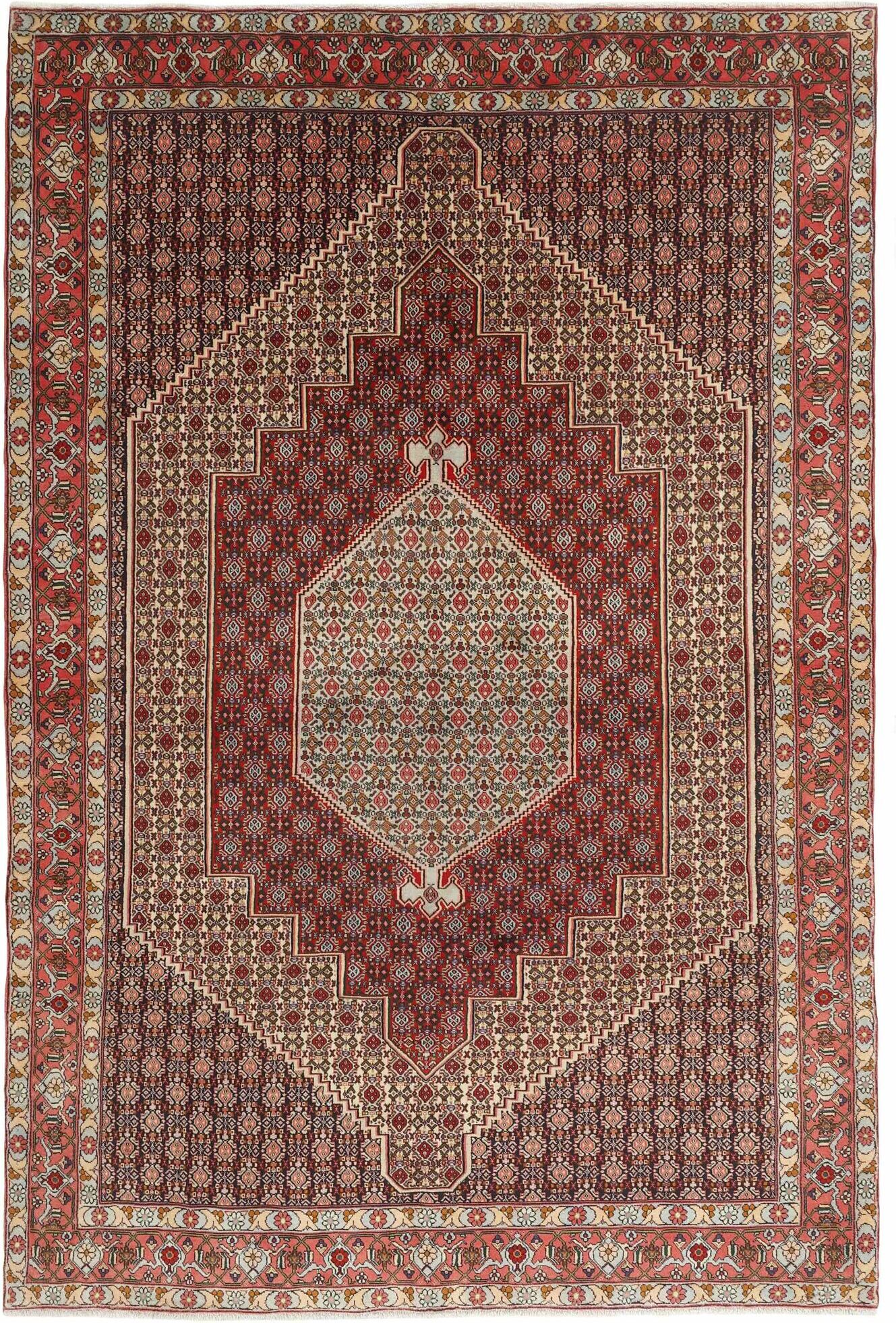 Annodato a mano. Provenienza: Persia Senneh Fine Tappeto 198x302