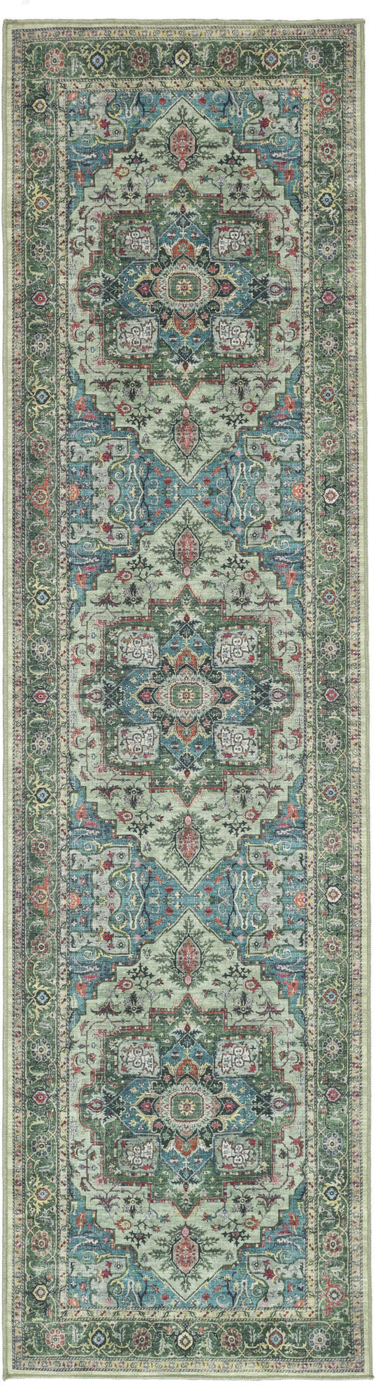 RugVista Georgia Oriental Tappeto - Verde 80x300