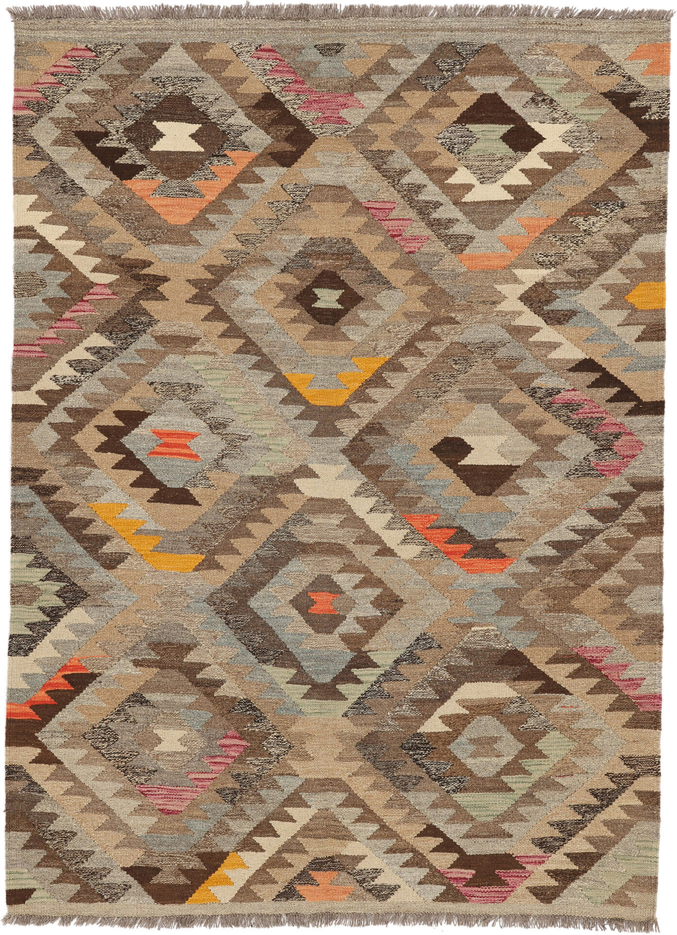 Annodato a mano. Provenienza: Afghanistan Kilim Ariana Trend Tappeto 145x200