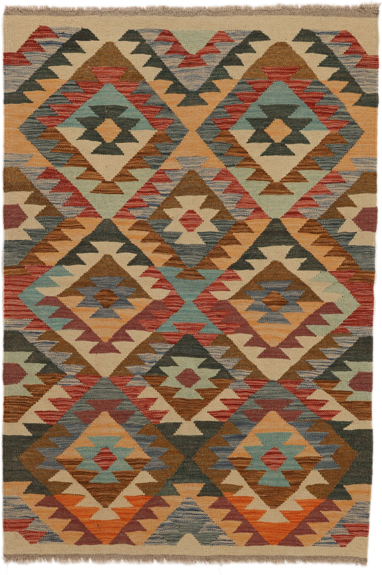 Annodato a mano. Provenienza: Afghanistan Kilim Ariana Trend Tappeto 102x152