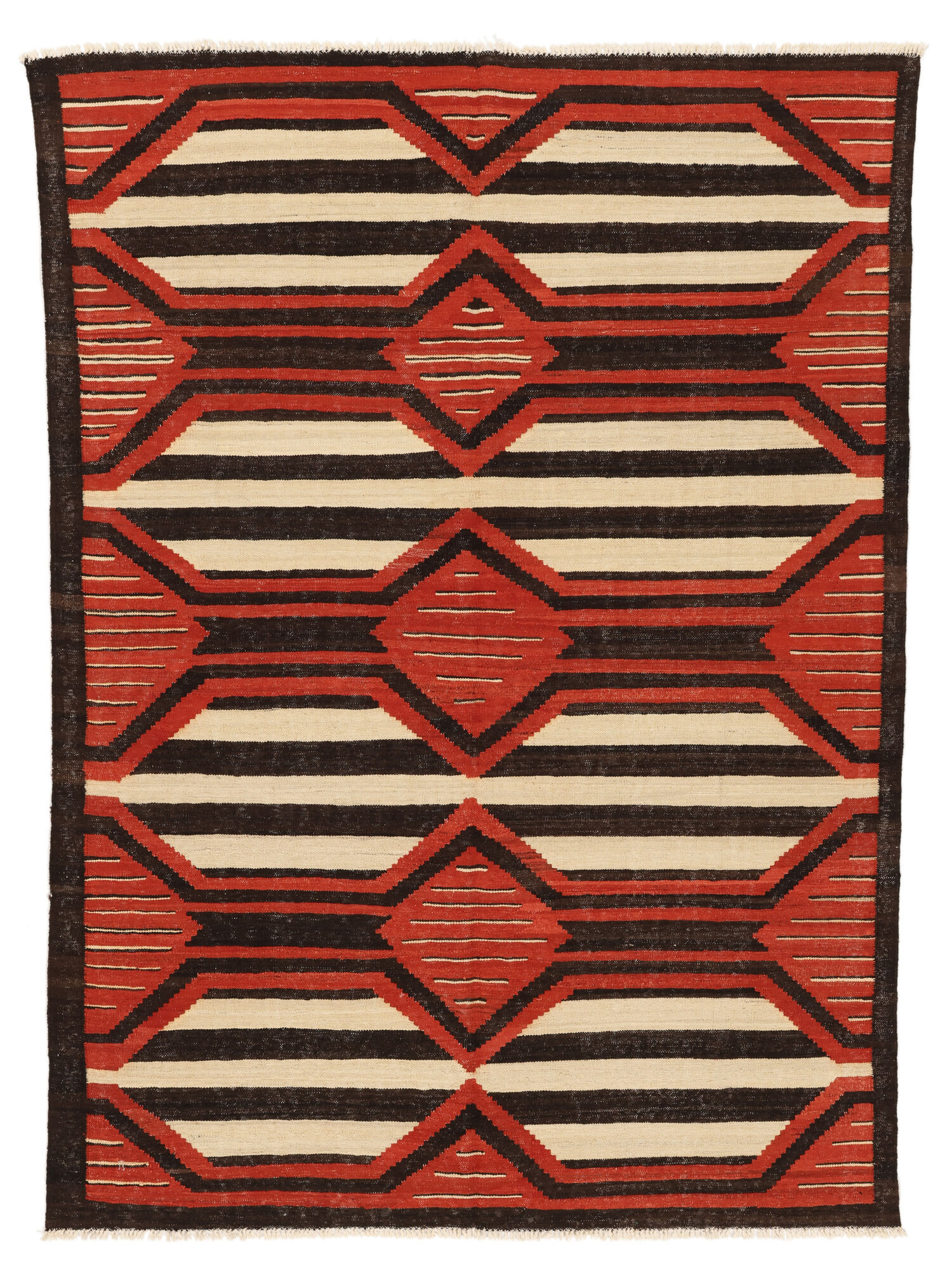 Annodato a mano. Provenienza: Afghanistan Kilim Moderni Tappeto 177x239