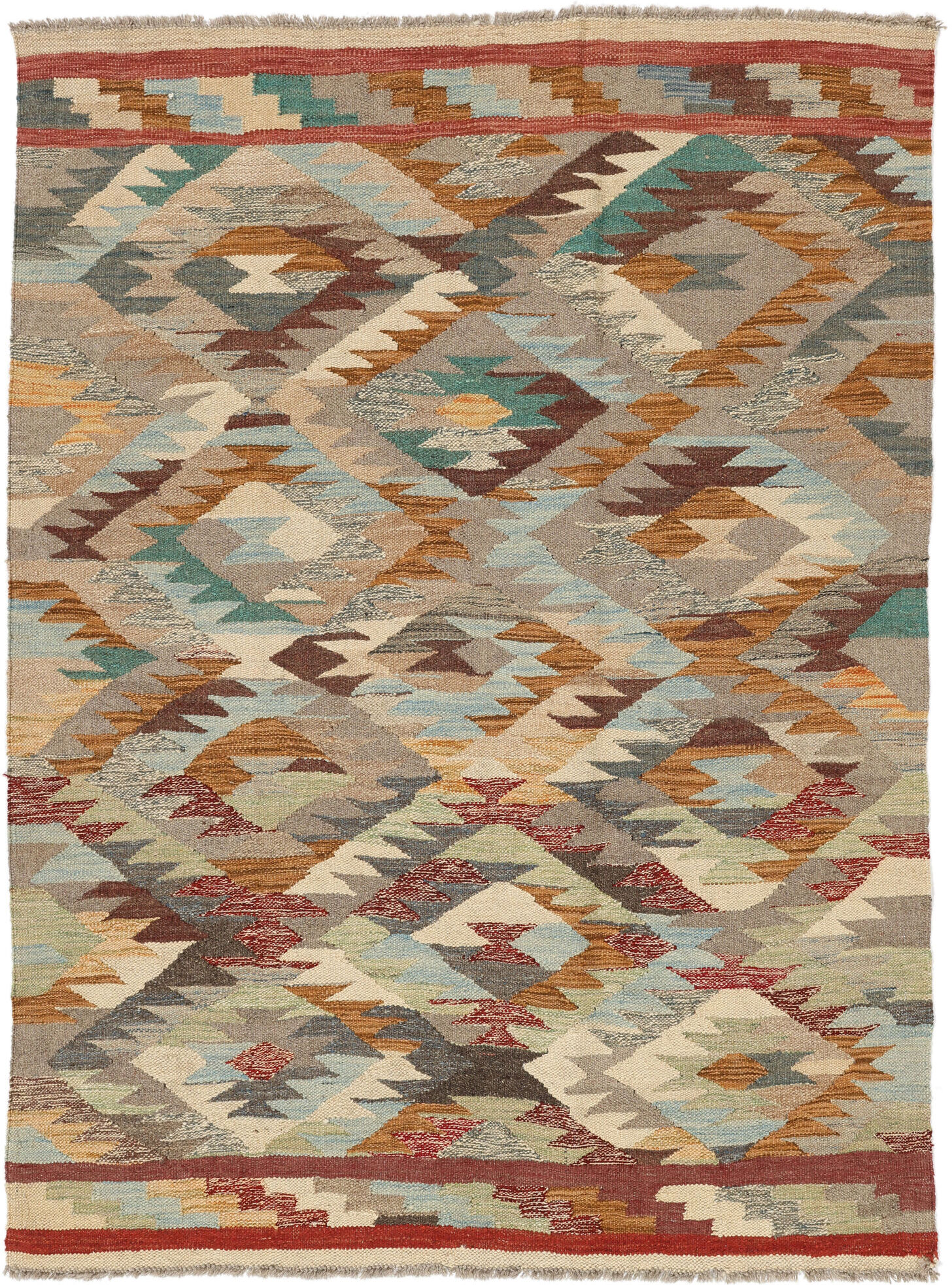 Annodato a mano. Provenienza: Afghanistan Kilim Ariana Trend Tappeto 125x169