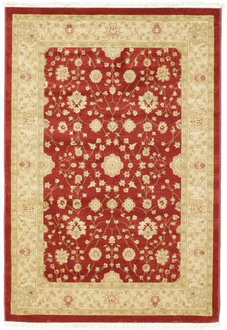 RugVista Tappeto Orientale Farahan Ziegler 140X200 Ruggine/Rosso/Rosso Scuro