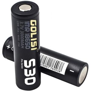 Golisi Accu 18650 S30 3000mah 25a Batteria Litio Ricaricabile