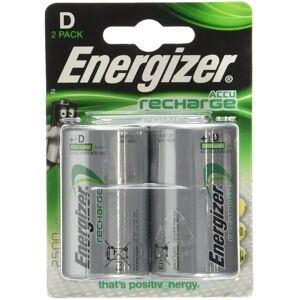 Energizer Torcia D 2500 Mah - Blister Da 2 Batterie Ricaricabili