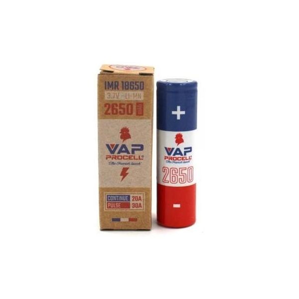 vap procell imr batteria 18650 2650mah 30a