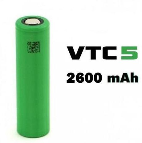 sony vtc5 18650 2600 mah 30a uso industriale