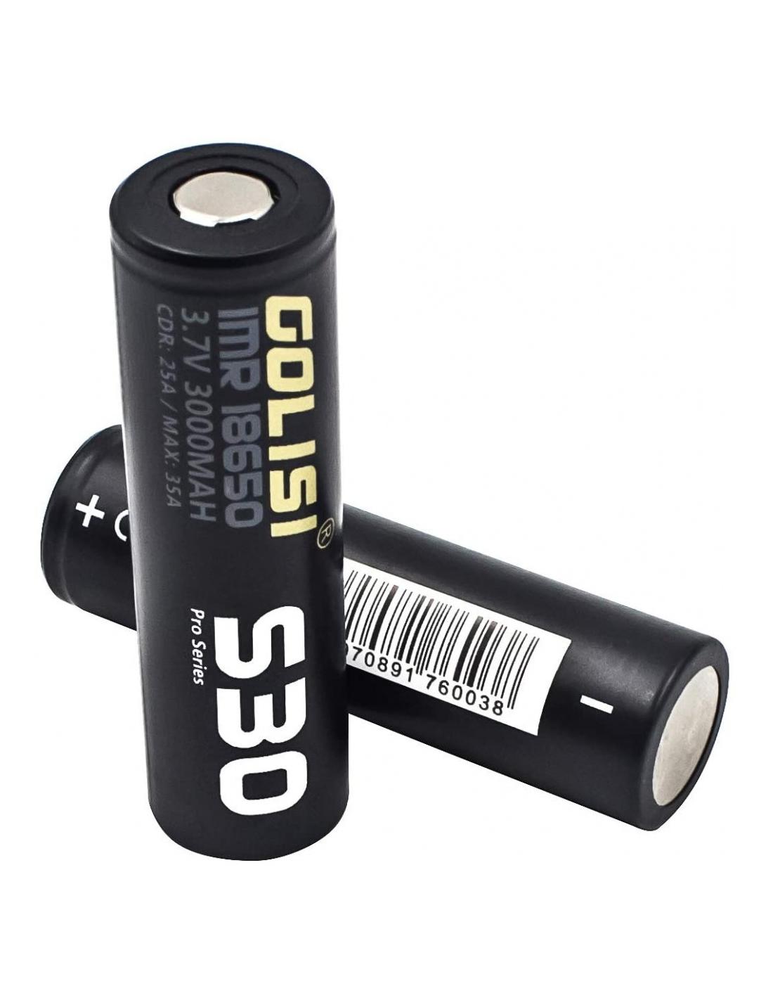 Golisi Accu 18650 S30 3000mah 25a Batteria Litio Ricaricabile