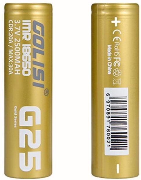 Golisi G25 Batteria 18650 2500mah 20a