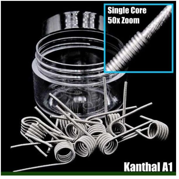 Wireoptim Hybrid Wire Coils Single Core Ka1 Resistenze Prefatte - 10 Pezzi