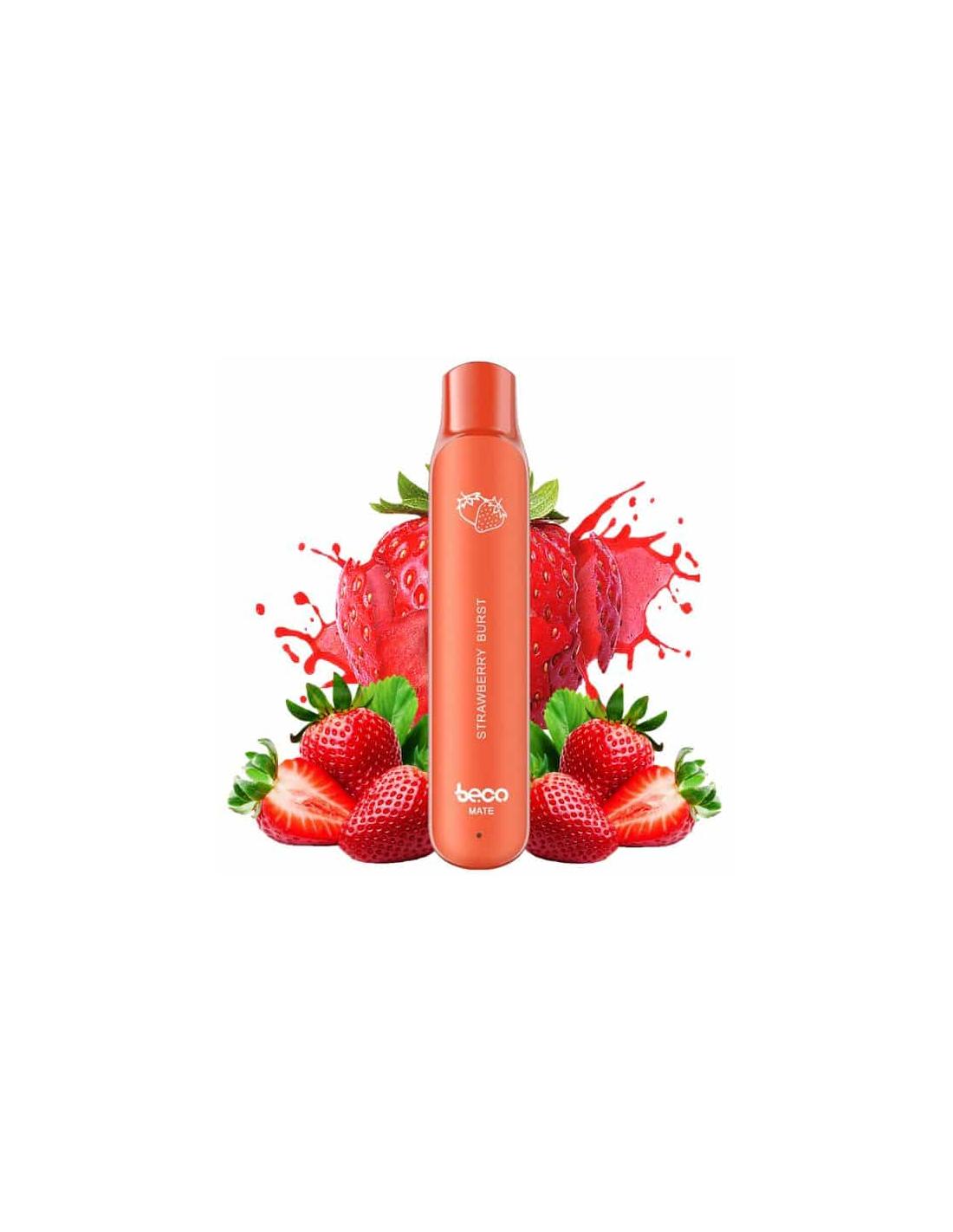 Beco Vape Beco Mate Strawberry Burst Pod Mod Usa E Getta - 600 Puffs