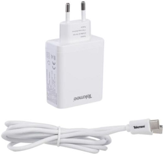 Tekmee Caricabatterie 3a 20w (Cavo Usb-C + Presa Muro)